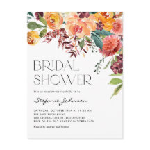 Möhippan Rustic Fall Flowers, vattenfärg