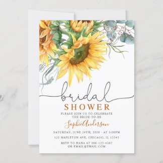 Möhippan Rustic Greenery Solros Inbjudningar