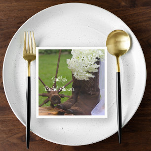 Möhippan Rustic Hydrangea och CowboyBoots Pappersservett