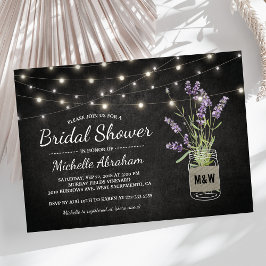 Möhippan Rustic Lavender Mason Burk Ljus Inbjudningar