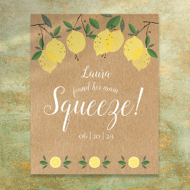 Möhippan Rustic Main Squeeze Lemons Poster