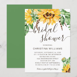 Möhippan Rustic Solros Bouquet Inbjudningar