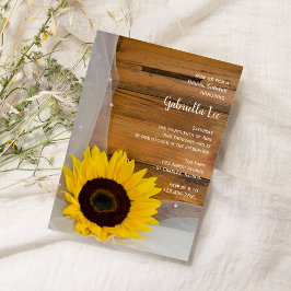 Möhippan Rustic Solros Veil Land Inbjudningar
