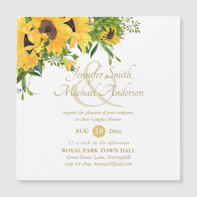 Möhippan Rustic Southern Sunwers Bröllop (Framsida)