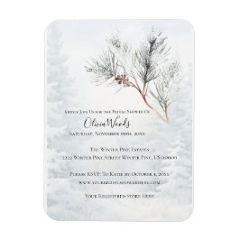 Möhippan Rustic White Winter Gräs Magnet