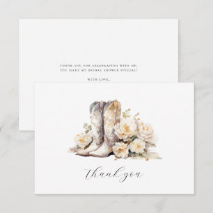 Möhippan Rustik Blommigt Watercolor Boots Tack Kort