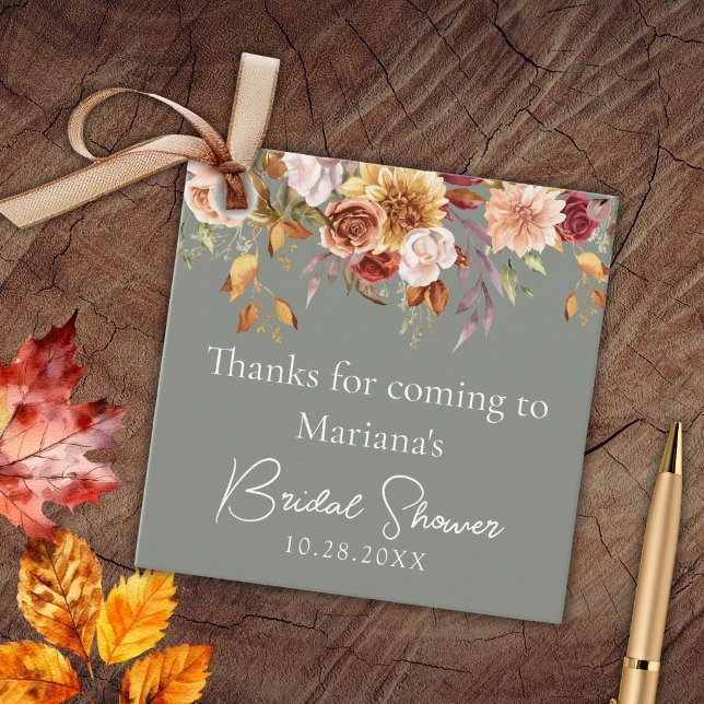 Möhippan Sage Grönt Fall Blommigt Gåvor Etiketter (Skapare uppladdad)