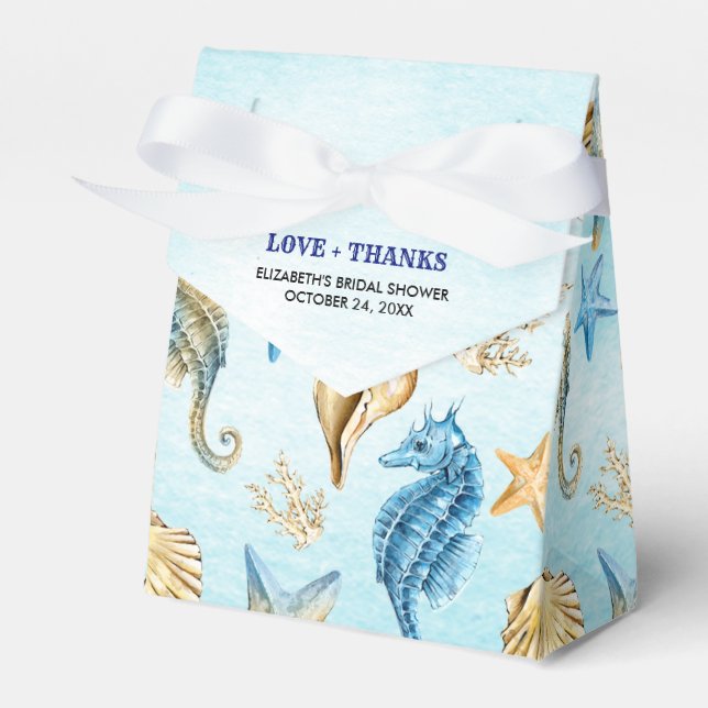 Möhippan Seashells Mönster Beach Presentaskar (Framsidan Sidan)