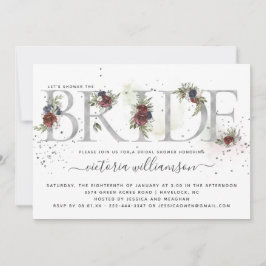 Möhippan Silver Winter i Blommigt, frostat Inbjudningar