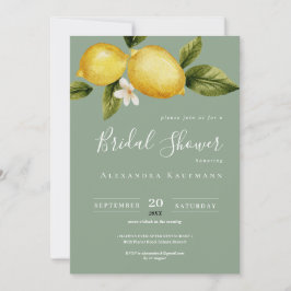 Möhippan Simple Italia Lemon Calligraphy Inbjudningar
