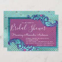 Möhippan Skalor för Sjöjungfru av blått och Lila