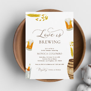 Möhippan Skript Kärlek är Brewing Beer Theme Inbjudningar