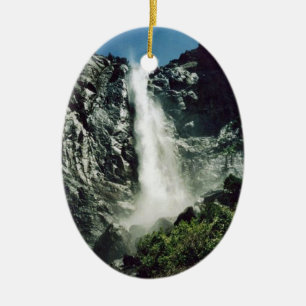 Möhippan skyler Falls- Yosemite Julgransprydnad Keramik