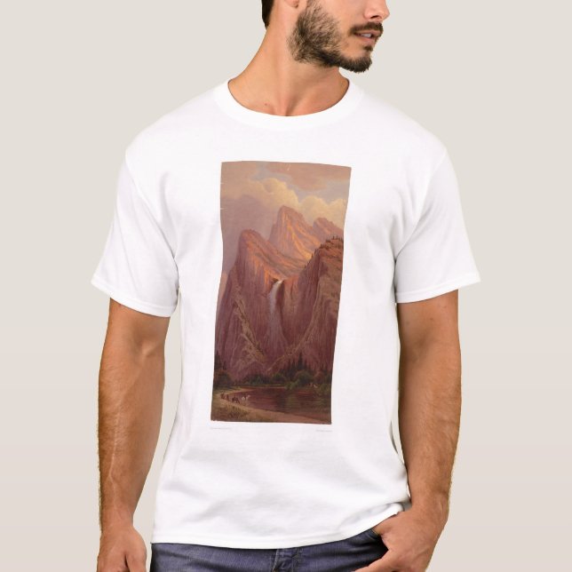 Möhippan skyler nedgången, den Yosemite dalen T-shirt (Framsida)