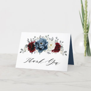 Möhippan Slate Blue Burgundy White Ivory Boho Tack Kort