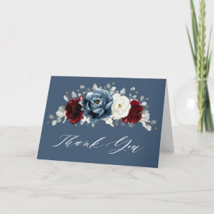 Möhippan Slate Blue Burgundy White Ivory Boho Tack Kort