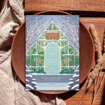Möhippan Snowy Greenhouse Winter Inbjudningar<br><div class="desc">En växt i snö med redigerbar text för varje händelse. Originalillustrationer av Becky Nimoy.</div>