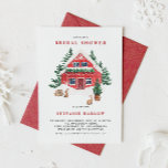 Möhippan Snowy Watercolor Red Cottage Winter Inbjudningar<br><div class="desc">Värd en mysigt, minnesvärd möhippa med den här vinterTemainbjudan med en snörött täcke som är kapslad i evergreens med kaniner. Den mjuka vattenfärgsdesignen ger dig strålningskrym och skogsvård till firande. Perfekt för vinter-brider, helgdag eller utomhusvänliga par. Du kan enkelt anpassa ordalydelsen så att den passar ditt tema och stil. Vare...</div>