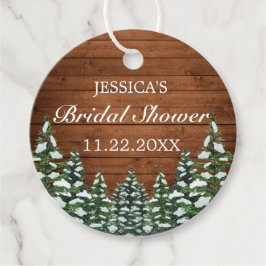 Möhippan Snowy Wood & Forest Land Gräs Gåvor Etiketter