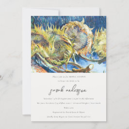 Möhippan Solros i Rustik Gult Inbjudningar