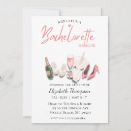 Möhippan Spa Bachelorette Helg Inbjudningar