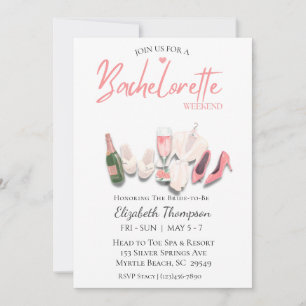 Möhippan Spa Bachelorette Helg Inbjudningar
