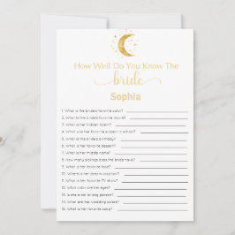 Möhippan spelar hur bra du känner till brickan inbjudningar