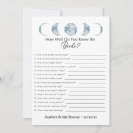 Möhippan spelar hur bra du känner till brickan inbjudningar