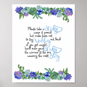 Möhippan Succulent för Necklace-spel Poster