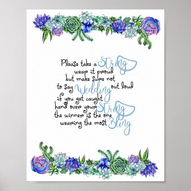 Möhippan Succulent för Necklace-spel Poster (Framsidan)