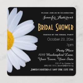 Möhippan Svartvit Daisy Inbjudningar