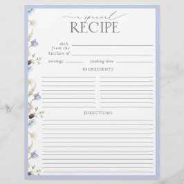 Möhippan Ta emot recept för Dusty Blue Wildblomma