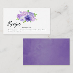 Möhippan Ta emot ultraviolett Blommigt Infoga Anteckningskort