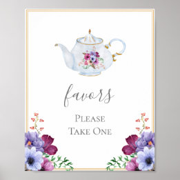 Möhippan Tea Party favors Poster