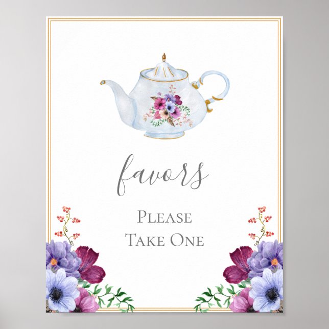 Möhippan Tea Party favors Poster (Framsidan)