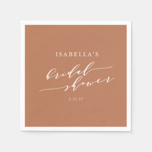 Möhippan Terracotta Boho med minimalistisk Anpassn Pappersservett