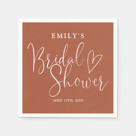 Möhippan Terracotta Script Calligraphy Pappersservett