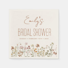 Möhippan Terracotta Wildblomma Boho i Bloom Pappersservett