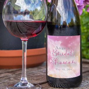 Möhippan trendig Snyggt Chic Sparkly Gown Vinflaska Etikett