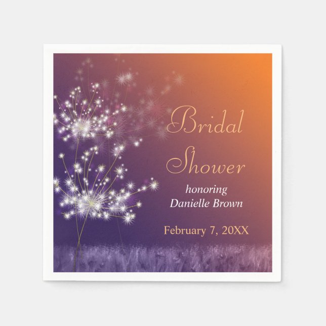 Möhippan Twilight Dandelions Pappersservett (Framsidan)