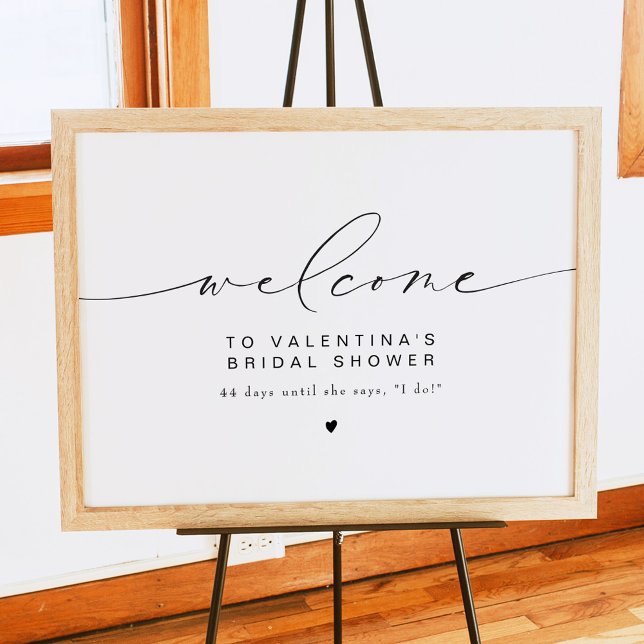 MÖHIPPAN VALENTINA Modern Elegant Script Poster (Skapare uppladdad)
