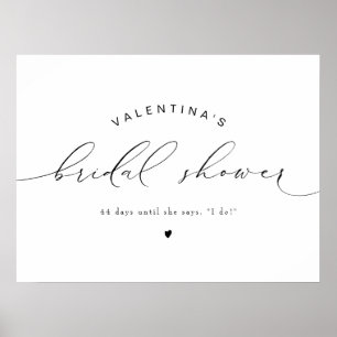 MÖHIPPAN VALENTINA Modern Elegant Script Poster