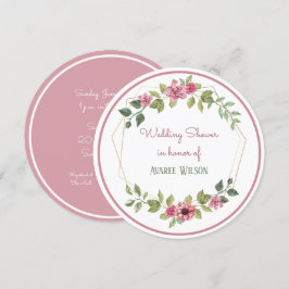 Möhippan Vattenfärger blommor Inbjudningar