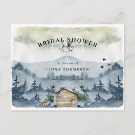 Möhippan Vattenfärgsbergsdjur, skogsdjur Inbjudan Vykort