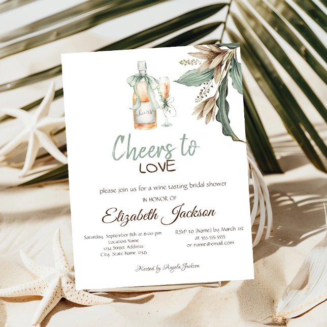 Möhippan vin Tasting Vintage Flowers  Inbjudningar (Skapare uppladdad)