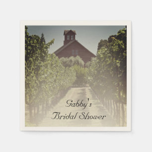 Möhippan Vineyard och Rustic Red Barn Pappersservett