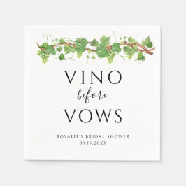 Möhippan Vino före Vows Pappersservett