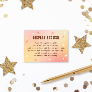 Möhippan visning Shower Western Söt Stars Tilläggskort