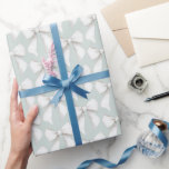 Möhippan Vita Gröntar för chic Mint- Presentpapper<br><div class="desc">Chic Mint Grönt Vita Hearter Birthday Möhippa Bröllop</div>