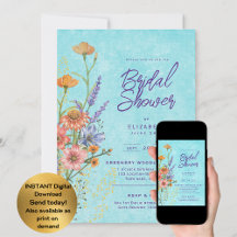 Möhippan Watercolor Boho Blommigt Wildblommor 
